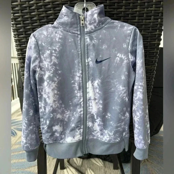 Nike Toddler Boy Just Dream It Tricot Ashen Slate Tie Dyed Jacket Size 3T - Picture 1 of 5